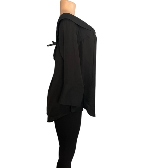 Free People Walk This Way Blouse in Black - Picture 7 of 10